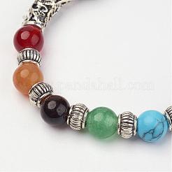 Gemstone Beaded Stretch Bracelets&nbsp;BJEW-P065-04