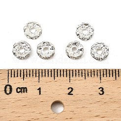 Brass Rhinestone Spacer Beads&nbsp;X-RSB04C14