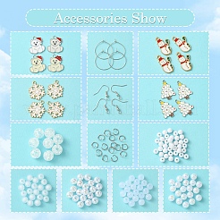 Acrylic Bead DIY Earring Making Kits&nbsp;DIY-FS0006-67D