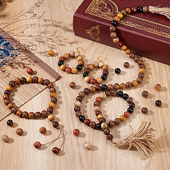 150Pcs 10 Colors Wood Beads&nbsp;WOOD-PH0003-57