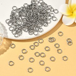 Tarnish Resistant 304 Stainless Steel Open Jump Rings&nbsp;STAS-E067-09-8mm