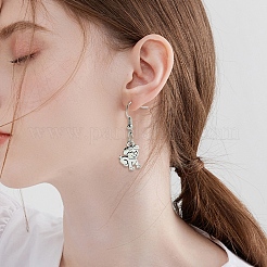 50Pcs 10 Styles Tibetan Style Alloy Dog Charms&nbsp;FIND-YW0004-83