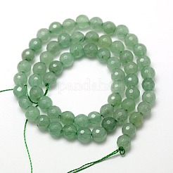Natural Green Aventurine Beads Strands&nbsp;X-G-M037-6mm-01