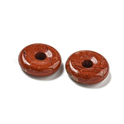 Natural Red Jasper Donut/Pi Disc Charms&nbsp;G-G142-01R