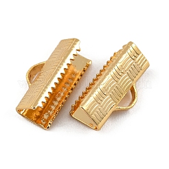 SHEGRACE Brass Ribbon Crimp Ends&nbsp;XGR0063G-58G