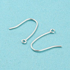 925 Sterling Silver Hoop Earring Findings&nbsp;STER-H107-08S
