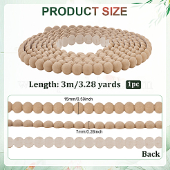 3M PVC Round Waistline Edging Strip&nbsp;AJEW-WH0816-359