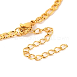 Constellation 202 Stainless Steel Figaro Chain Link Bracelets for Women Men&nbsp;LS-AJEW-U006-01E