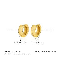 Frosted 304 Stainless Steel Matte Finish Round Hoop Earrings for Women&nbsp;ZQ5161-2
