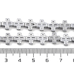 Electroplated Synthetic Non-magnetic Hematite Beads Strands&nbsp;G-K375-D02-02