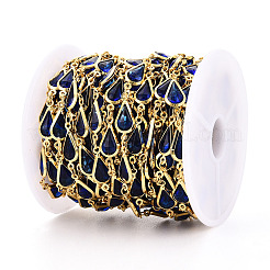 Brass Teardrop Link Chains&nbsp;CHC-N023-09D-G