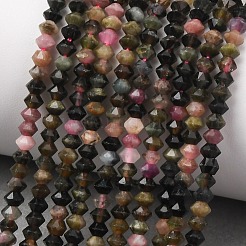 Natural Multicolor Tourmaline Beads Strands&nbsp;G-D110-C02-01