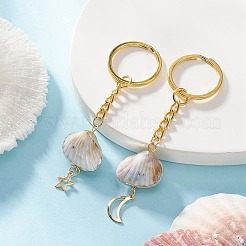 Shell Shape Acrylic Pendant Keychain&nbsp;KEYC-JKC00488