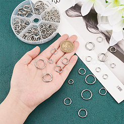 304 Stainless Steel Open Jump Rings&nbsp;STAS-UN0003-08