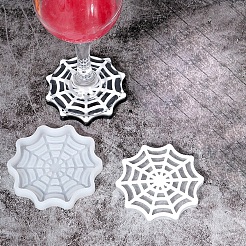 DIY Halloween Spider Web Cup Mat Silicone Molds&nbsp;DIY-E055-18