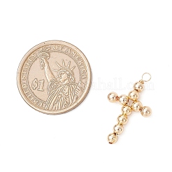 3Pcs 3 Colors Brass Beaded Pendants&nbsp;PALLOY-JF04054