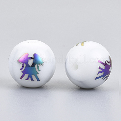 Electroplate Glass Beads&nbsp;EGLA-S178-11D-08