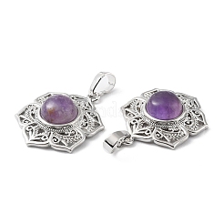 Natural Amethyst Pendants&nbsp;X-G-P498-02P-04