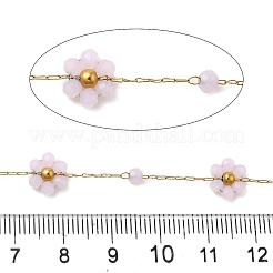 Handmade 304 Stainless Steel Beaded Chains&nbsp;CHS-L031-08G-04