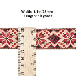 Ethnic Style Polyester Ribbon&nbsp;OCOR-WH0077-37B