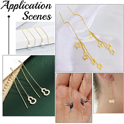 16Pcs Rack Plating Brass Stud Earring Findings&nbsp;KK-BBC0009-79