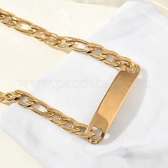 304 Stainless Steel ID Bracelets&nbsp;BJEW-Z178-13G-01