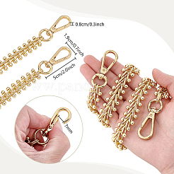 Zinc Alloy Wheat Bag Chains&nbsp;FIND-WH0436-48