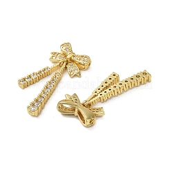 Brass Micro Pave Cubic Zirconia Beads&nbsp;KK-B142-28G