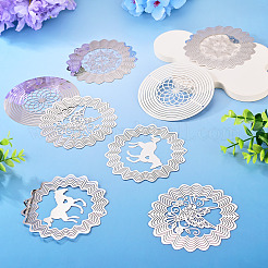 8Pcs 4 Styles 201 Stainless Steel Connector Charms&nbsp;STAS-SW0001-04