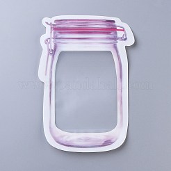 Reusable Mason Jar Shape Zipper Sealed Bags&nbsp;OPP-Z001-02-B