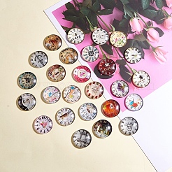 Printed Picture Glass Cabochons&nbsp;GGLA-YW0001-01B