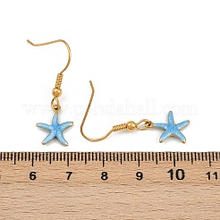 Ocean Series 304 Stainless Steel Enamel Dangle Earrings&nbsp;EJEW-K017-01C-G