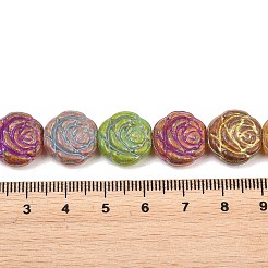 Painted Glass Beads Strands&nbsp;GLAA-F133-07C