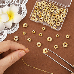 60Pcs 3 Styles Brass Spacer Beads&nbsp;KK-BBC0020-78