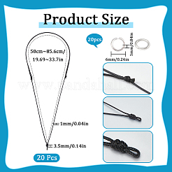 20Pcs Adjustable Korean Waxed Polyester Cord Necklace Making&nbsp;AJEW-SC0003-02