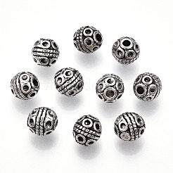 Tibetan Style Alloy Beads&nbsp;X-TIBE-Q063-120AS-NR