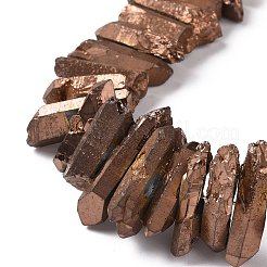 Natural Quartz Crystal Points Beads Strands&nbsp;G-K181-B30