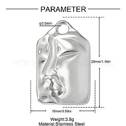 304 Stainless Steel Pendants&nbsp;SA-OY002-08P