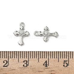 Brass Micro Pave Clear Cubic Zirconia Pendants&nbsp;KK-A280-05A-P