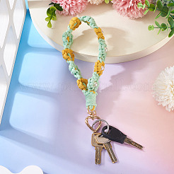 Cotton Braided Flower Pendant Decorations&nbsp;AJEW-TAC0030-032G-05