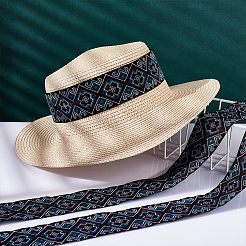 7M Ethnic Style Embroidery Polyester Ribbons&nbsp;OCOR-WH0020-16A-01