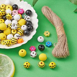 DIY Bee Pendant Decoration Making Kit&nbsp;DIY-YW0007-46