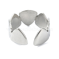 304 Stainless Steel Cuff Rings&nbsp;RJEW-M019-12P