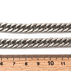 8MM 304 Stainless Steel Cuban Link Chain Necklaces for Men&nbsp;NJEW-B134-03A-P