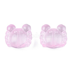 Transparent Spray Painted Glass Beads&nbsp;LS-GLAA-N035-026-C05