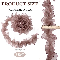 5 Yards Pleated Organza Pleated Lace Ribbon&nbsp;OCOR-PH0004-67B