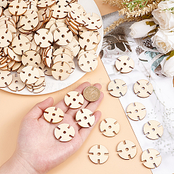 200pcs Poplar Natural Wood Beads&nbsp;WOOD-OC0002-63