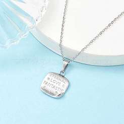 Brass Micro Pave Cubic Zirconia Pendant Necklaces&nbsp;NJEW-JN04690-01
