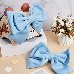Cloth Big Bowknot Car Stickers&nbsp;DIY-WH0899-290A