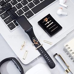 10Pcs Heart & Lightning Bolt Alloy Watch Band Charms Set&nbsp;FIND-NB0003-21